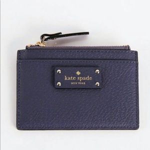 Kate Spade Grove Street Ad Navy Card holder